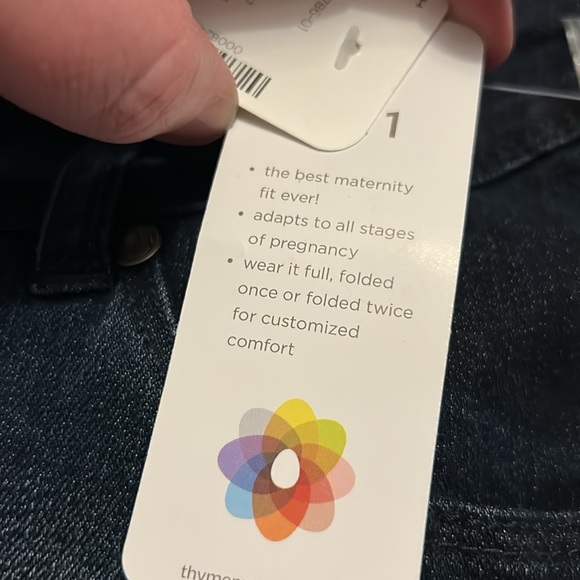 NWTs Thyme Maternity 3 in 1 Maternity Jeans, Sz XL - Picture 7 of 8